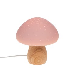 Lampe Champignon rose