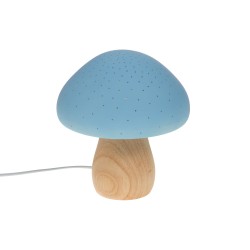 Lampe Champignon bleue