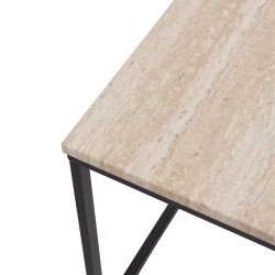 Table décoration travertin
