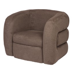 Fauteuil Bess marron