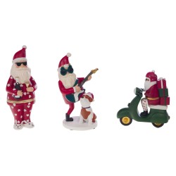 Père Noël en scooter