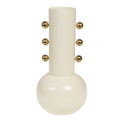 Vase Poésie crème 22 cm en...