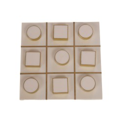 Tic tac tao en résine blanc