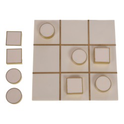 Tic tac tao en résine blanc