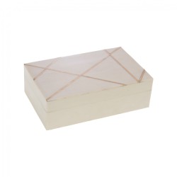 Boîte Geom blanc en résine