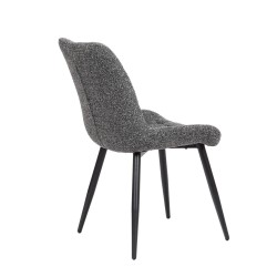 Chaise Cristo grises foncées (lot de 4)