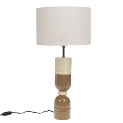 Lampes Smiles taupe abat...