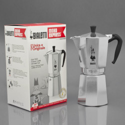 Cafetière italienne BIALETTI - Moka Express 30 cl + adaptateur