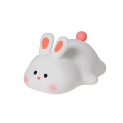 Veilleuse Lapin blanc en silicone - Rechargeable