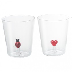 Verre à eau décoration Chance (lot de 4)