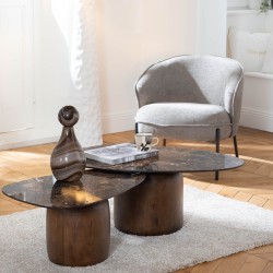 Fauteuil Carl taupe