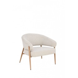 Fauteuil Curve chêne beige