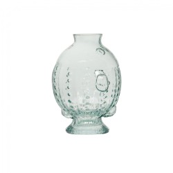 Vase Poisson turquoise H21 cm