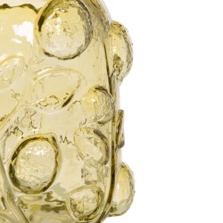 Vase verre Citron jaune h16