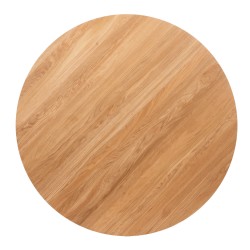 Table Jar en chêne et en métal 120 cm