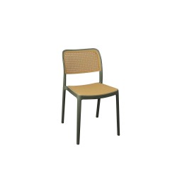 Chaise Karl kaki (lot de 4)