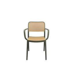 Fauteuil Karl kaki (lot de 4)