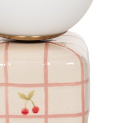 Lampe chevet Maya cerise