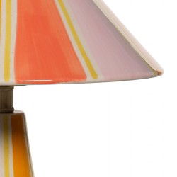 Lampe Zélie rose et or