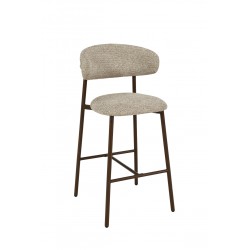 Tabouret de bar Curve noyer...