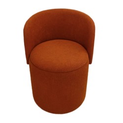 Tabouret fauteuil Eclipse terracotta