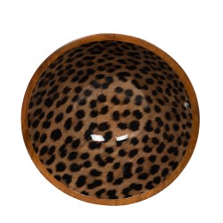 Saladier Léopard en manguier 30 cm
