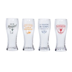 Coffret de 4 verres à bière...