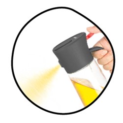 Spray à huile et verseur 2en1