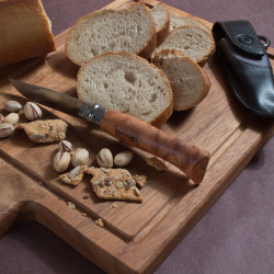 Plumier couteau N°8 en bois d'olivier et son étui