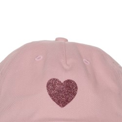 Casquette Cœur glitter