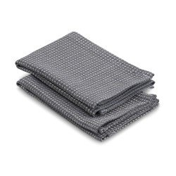 Set de 2 torchons gris 32 x...