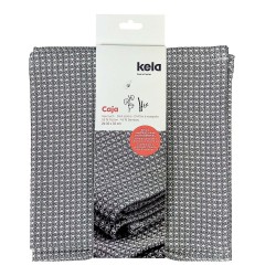 Set de 2 torchons gris 32 x 32 cm