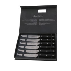 Coffret de 6 couteaux à steak en bois massif