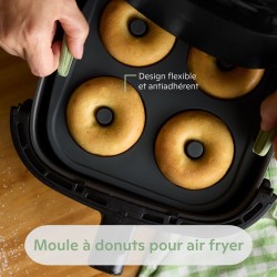 Moule airfryer 4 donuts 20 x 20 cm