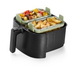 2 plats en verre airfryer rectangle 20 x 10 cm