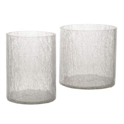 Vase craquelé cylindrique 20 cm