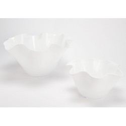 Coupe plissée blanche 16 cm