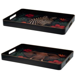 Plateau rectangulaire Tropica 42x30 cm