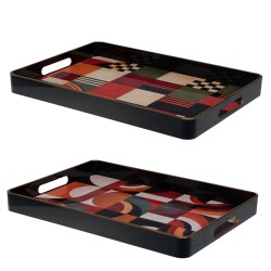 Plateau rectangulaire Calida 42x30 cm (1 modèle aléatoire)