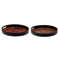 Plateau rond Safari 37 cm (1 modèle aléatoire)