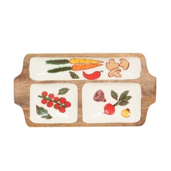 Plat apéritif Agathe 30,5x18,5 cm