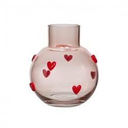 Vase verre Cœur 17 cm