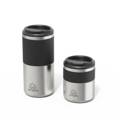 Mug isotherme noir métal 550 ml