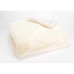 Plaid Luxe crème 130x170 cm