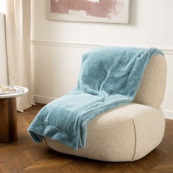 Plaid Luxe bleu clair 130x170