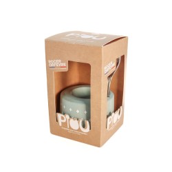 Coquetier avec cuillère Piou vert