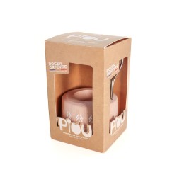 Coquetier avec cuillère Piou rose