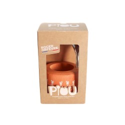 Coquetier avec cuillère Piou orange