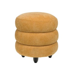 Pouf Nuage en velours jaune...