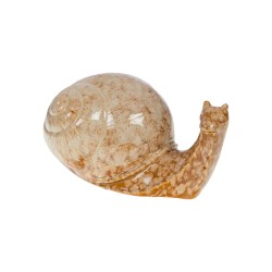 Escargot émail marron